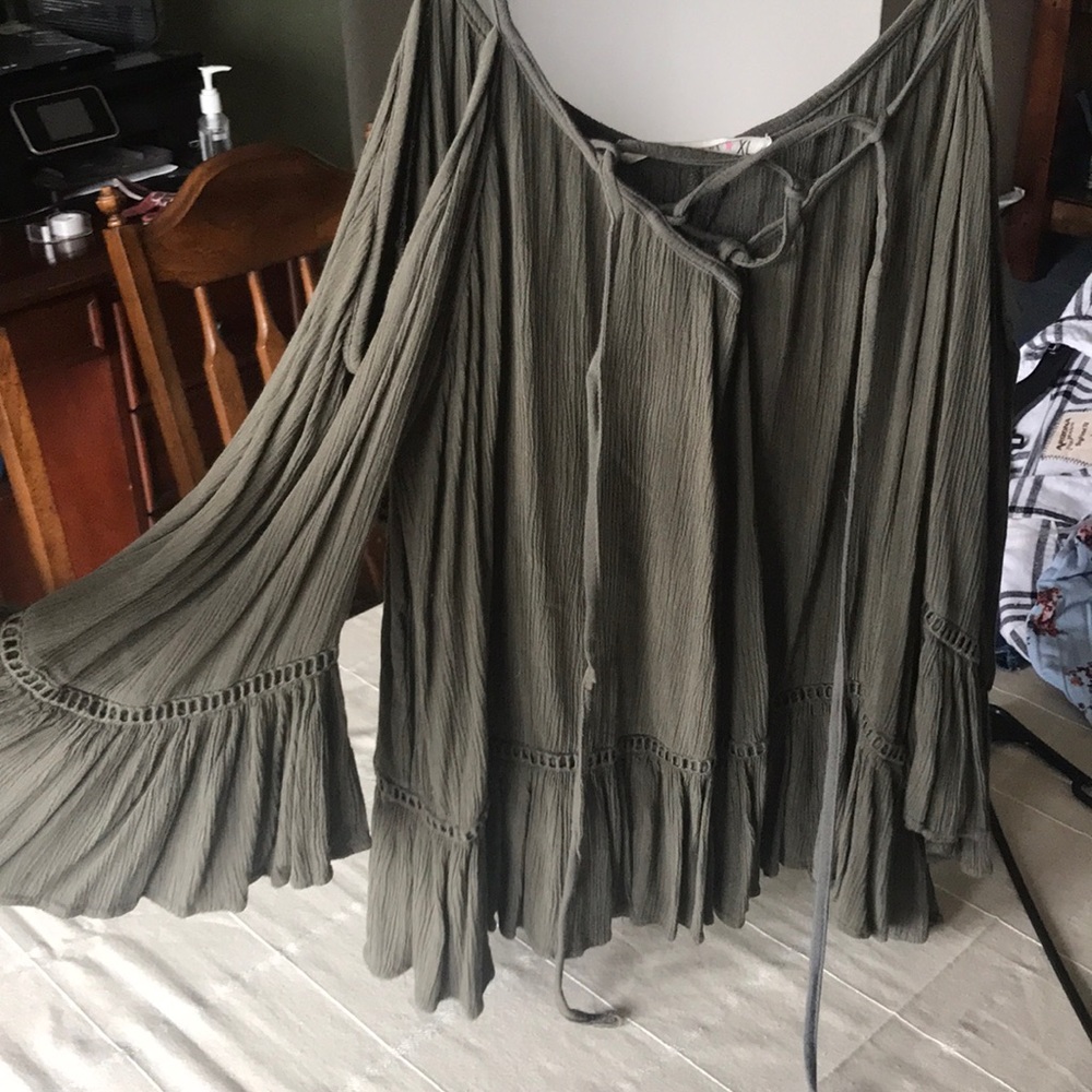 Dark green blouse